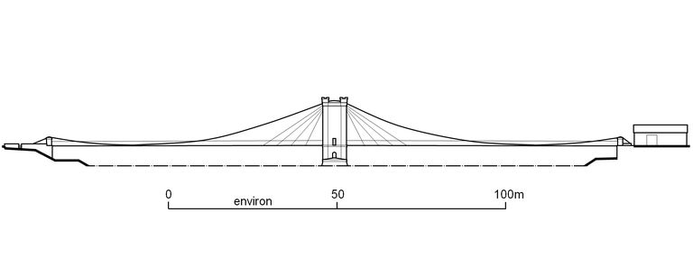 Pont routier suspendu de Cordon (détruit)