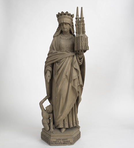 Statue : sainte Elisabeth de Hongrie