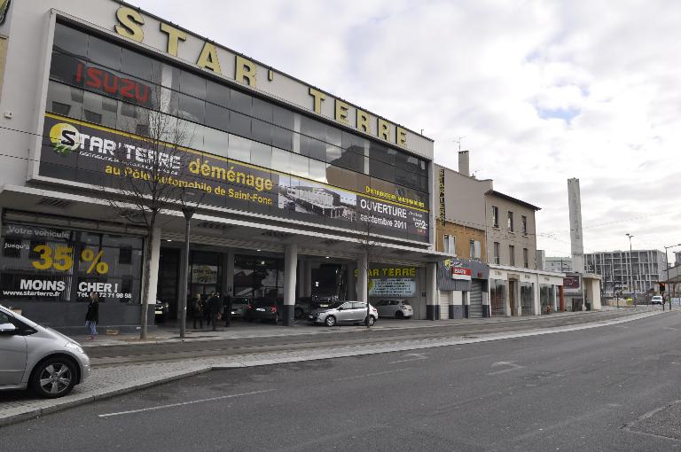 Garage de réparation automobile Star Terre Lyon 7ème, avenue Berthelot, garage Star’terre. 1ère moitié du XXe. architecte inconnu