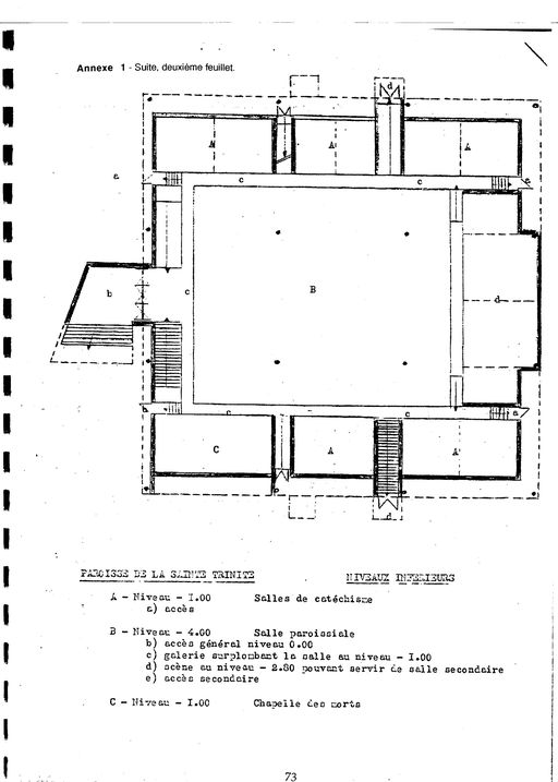 Ensemble religieux : cité paroissiale Sainte-Trinité