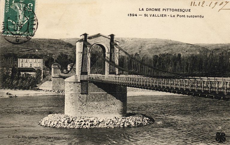 Pont routier de Saint-Vallier (détruit)