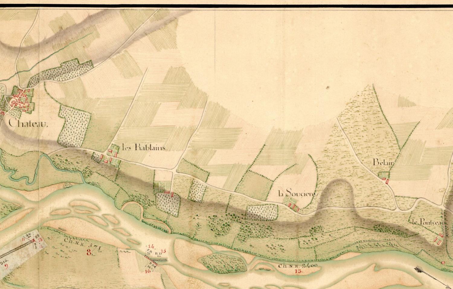 Carte des Turcies et levées, 1755