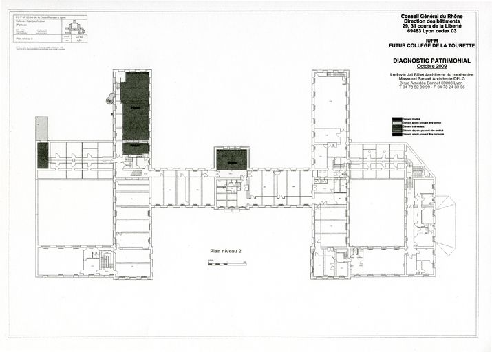 École normale d'institutrices, puis institut de formation des maîtres, actuellement collège