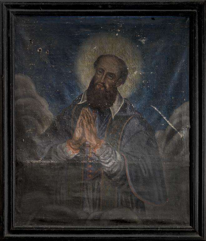 Ensemble de trois tableaux : saint François de Sales, sainte Jeanne de Chantal et la Visitation
