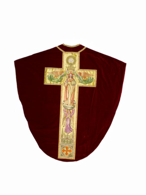 chasuble, étole : ornement rouge n°5