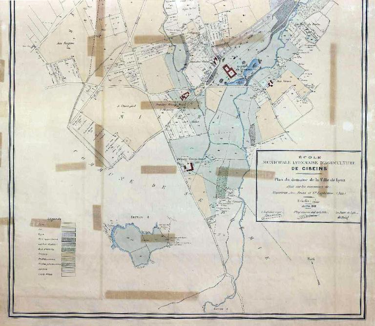 Château de Cibeins ; école d'agriculture, puis lycée agricole d'Etat Edouard-Herriot, dit lycée de Cibeins