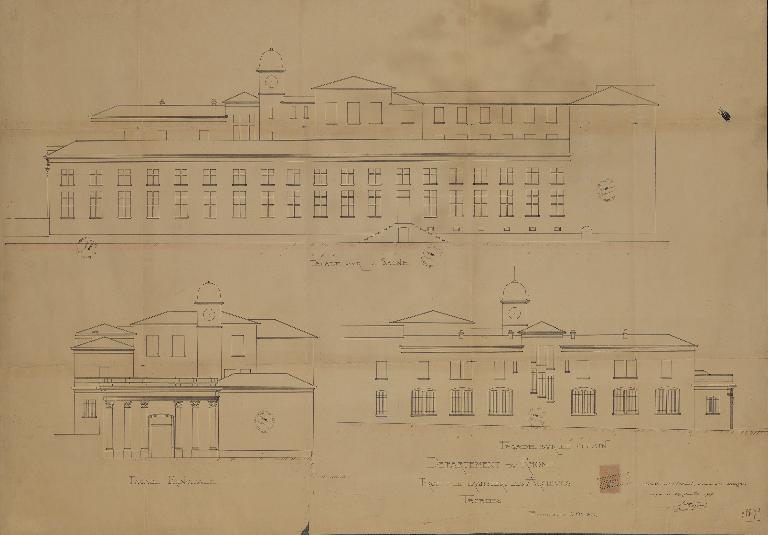 Bâtiment public des archives départementales du Rhône