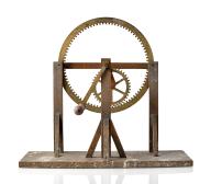 Intrument de démonstration en mécanique des solides, modèle de démultiplication de mouvement