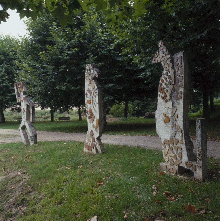 Ensemble des sculptures contemporaines de Sail-sous-Couzan