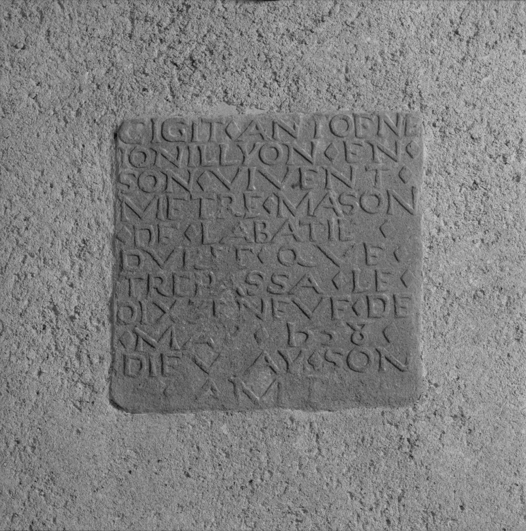 Plaque commémorative d'Antoine Joinillon