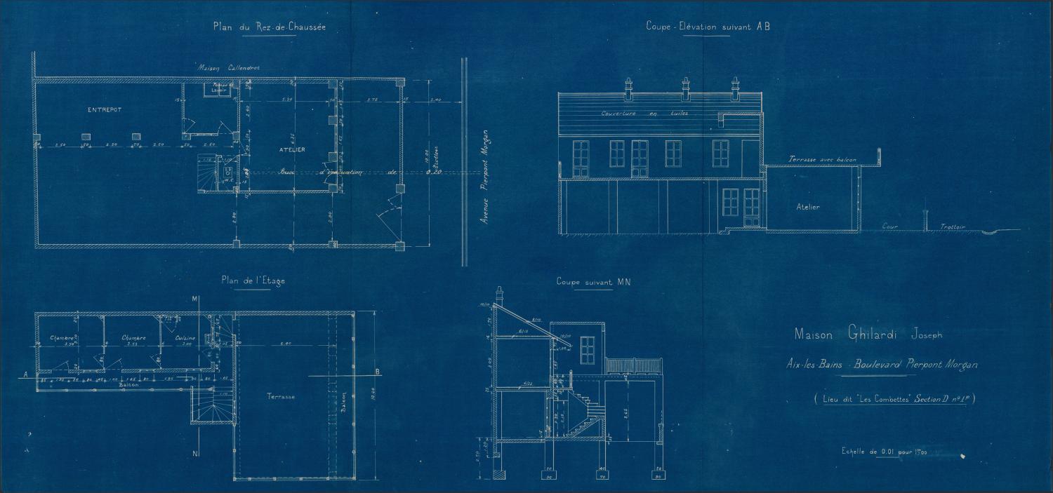 Atelier de fabrication, atelier de moulage, entrepôt et logement, actuellement immeuble et logement