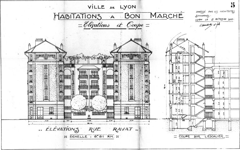 Cité HBM dite "groupe Ravat", actuellement HLM