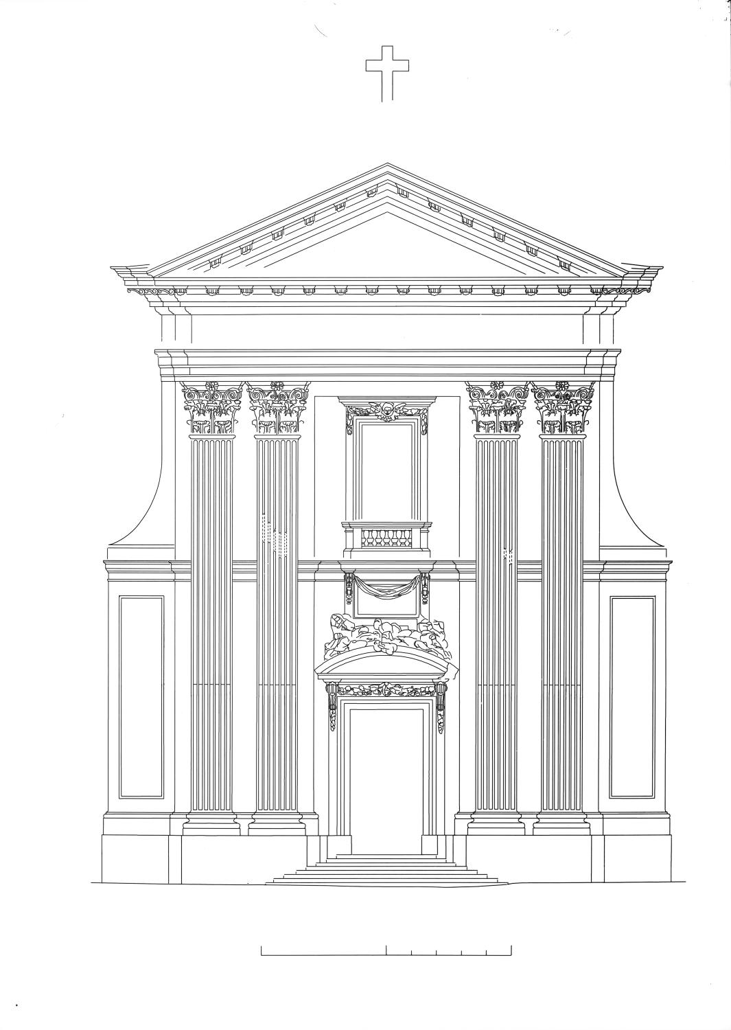 Photogrammétrie de l'élévation de la façade