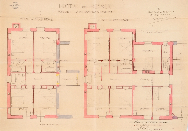 Hôtel de voyageurs, hôtel du Helder, puis résidence Helder