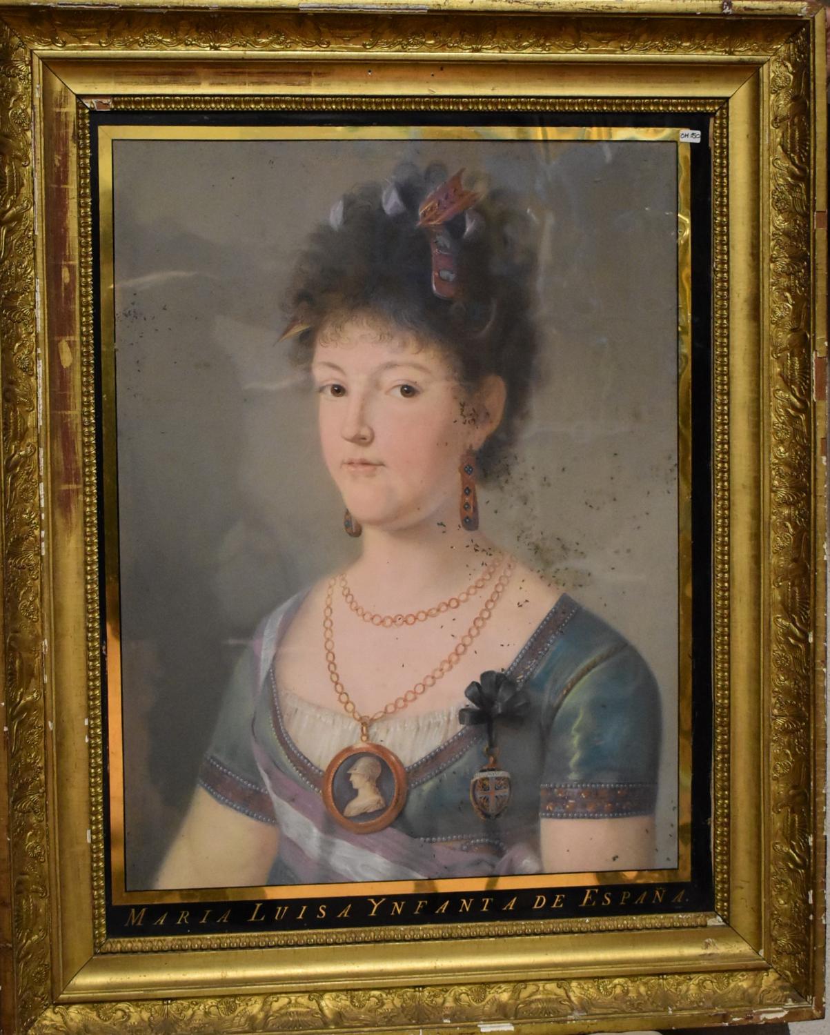 Dessin : Portrait de Marie Louise, infante d'Espagne