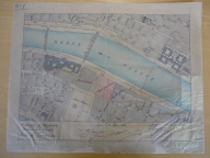 Projet de transformation du quartier de Bellecour, section Charité : 1891. Plan AC Lyon. Fonds des HCL ; 2NP957