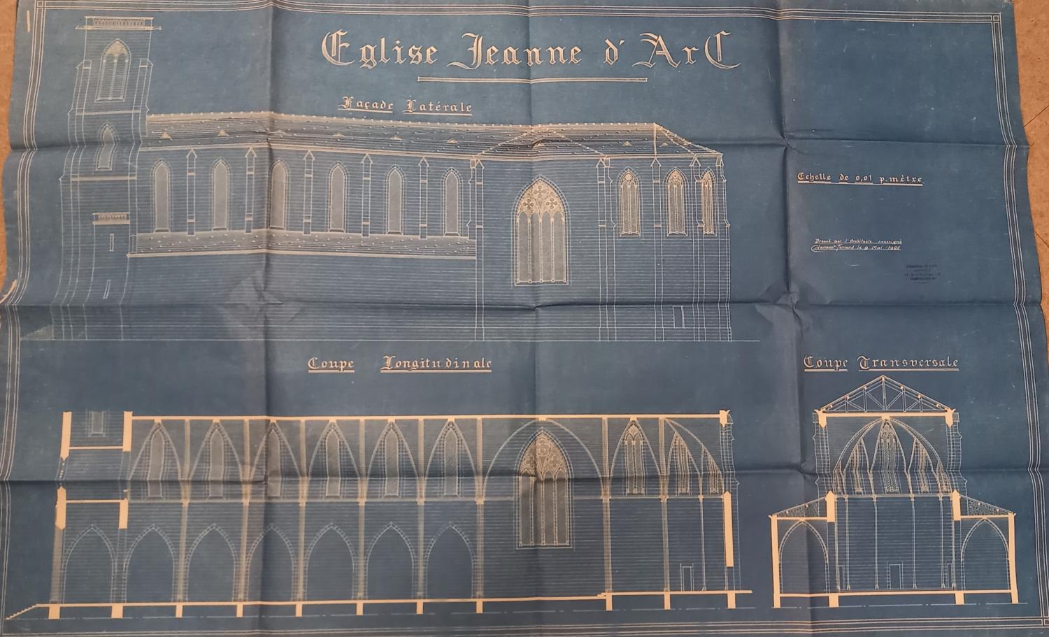 Plan de l'église Jeanne-d'Arc