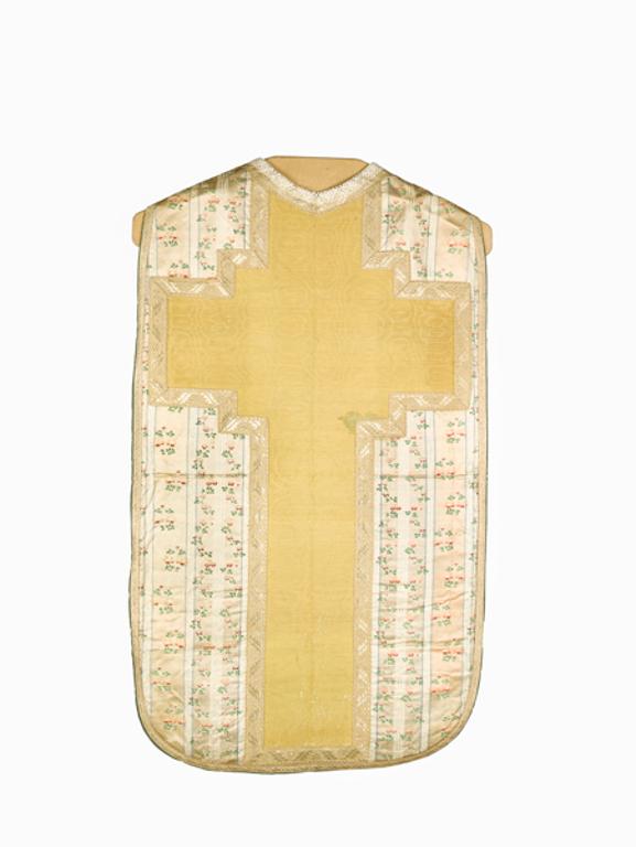 chasuble,étole, manipule, voile de calice, voile huméral : ornement blanc n°5