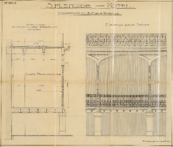 Hôtel de voyageurs, Hôtel Splendide, actuellement immeuble, dit Résidence Le Splendide