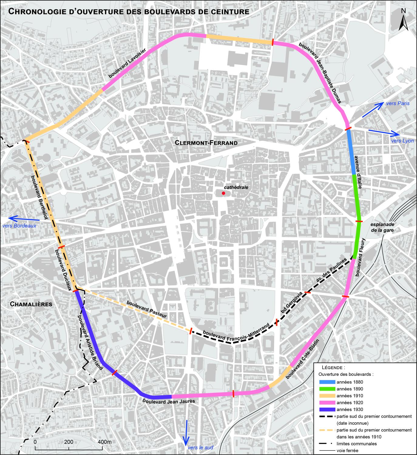 carte de Clermont-Ferrand