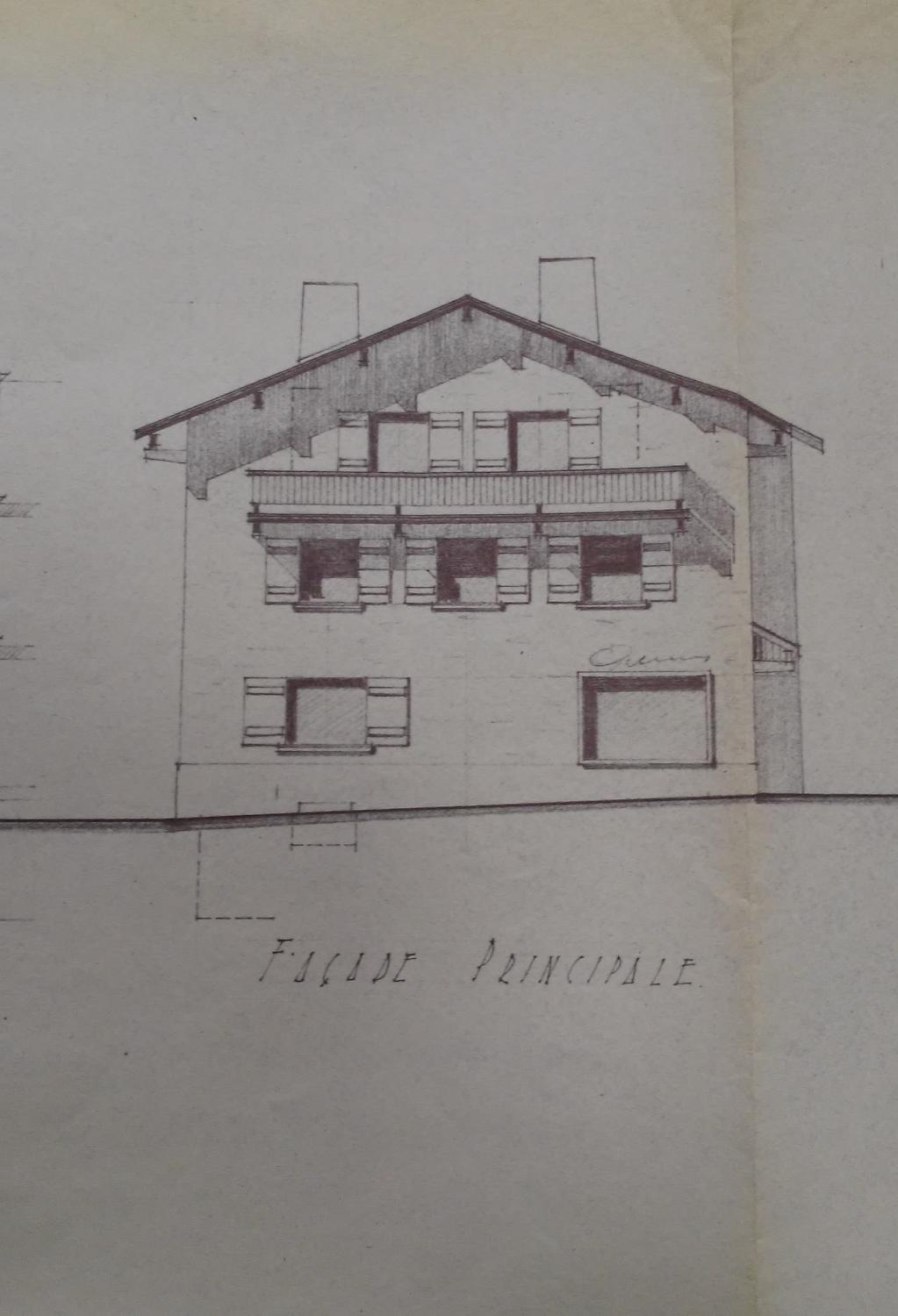 Ensemble de maisons de la reconstruction à Bessans
