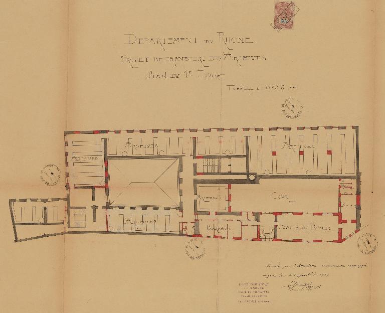 Couvent de carmes déchaussés Notre-Dame-du-Mont-Carmel, puis caserne, pensionnat, archives départementales du Rhône