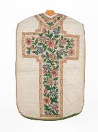 chasuble, étole, manipule, voile de calice : ornement blanc n°2