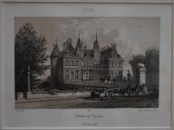 Estampe d'après Charles Bour - Château de Randan