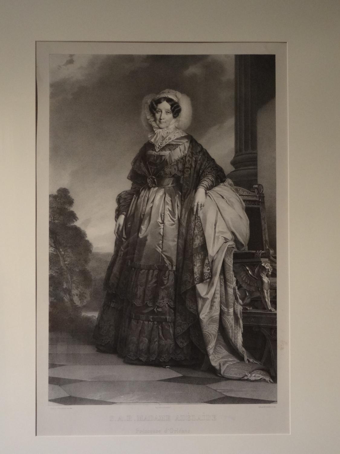 Estampe : " S.A.R. Madame Adélaïde, princesse d'Orléans "