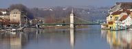 Pont routier dit pont suspendu de Seyssel ou pont de la Vierge noire