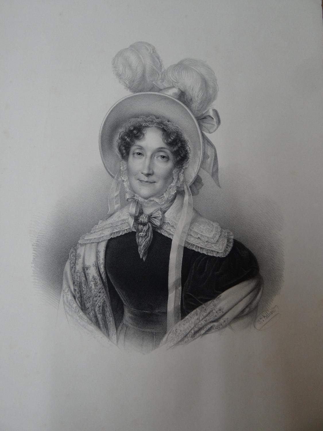 Lithographie de Madame Delpech - sans titre (portrait d'Adélaïde d'Orléans), n° 7