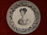 assiette : portrait de Marie d'Orléans