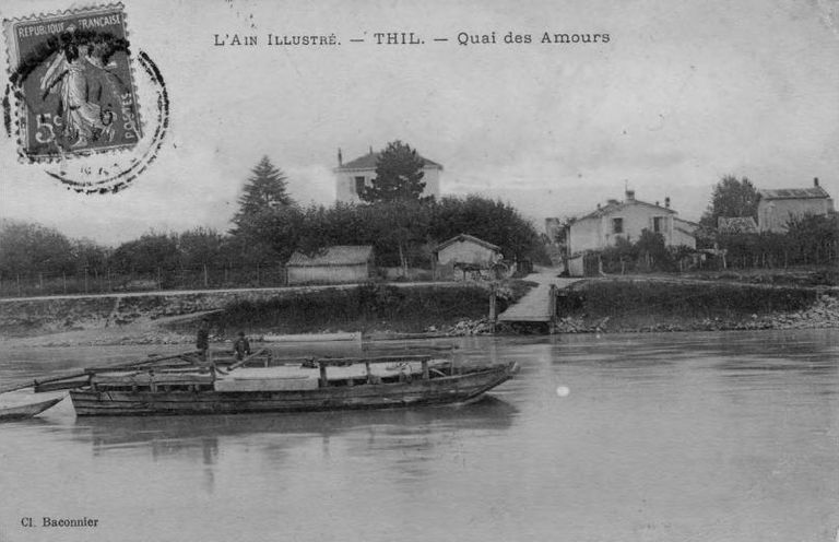 Bac, puis bac à traille de Thil (disparu)