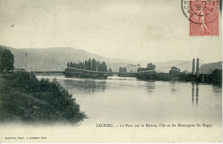 Pont suspendu de Lagnieu (détruit)