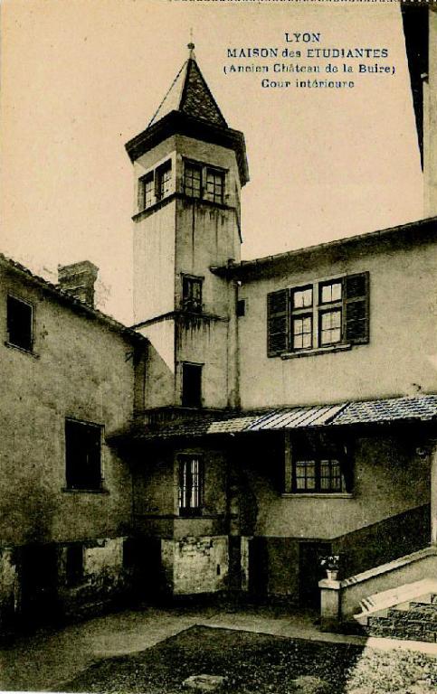 Maison forte dite château de la Buire, couvent de petites soeurs de l'Assomption, école de rééducation professionnelle de blessés militaires de la Ville de Lyon dite école Joffre, maison des étudiantes Lirondelle