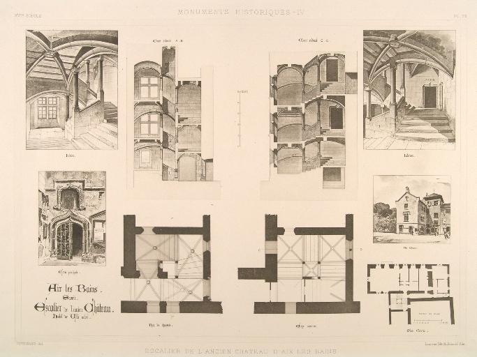 Château fort, puis château, actuellement hôtel de ville