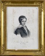 Estampe - Portrait de François d'Orléans prince de Joinville (1818-1900), enfant