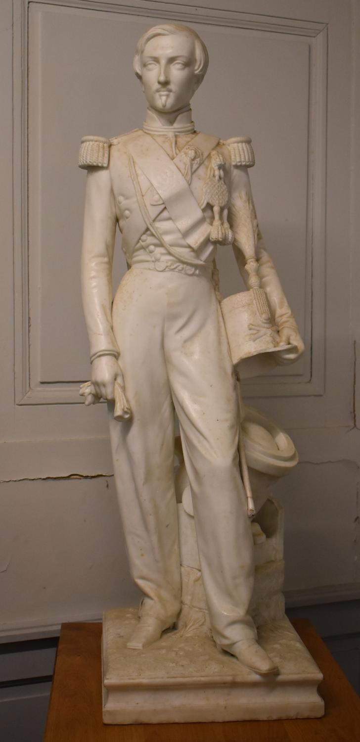 Sculpture de Charles Cumberworth - Statue d'Antoine d'Orléans, duc de Montpensier, en costume de colonel d'artillerie