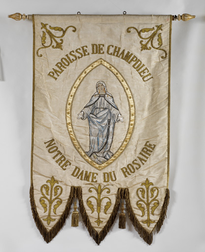 Bannière de procession de Notre-Dame du rosaire