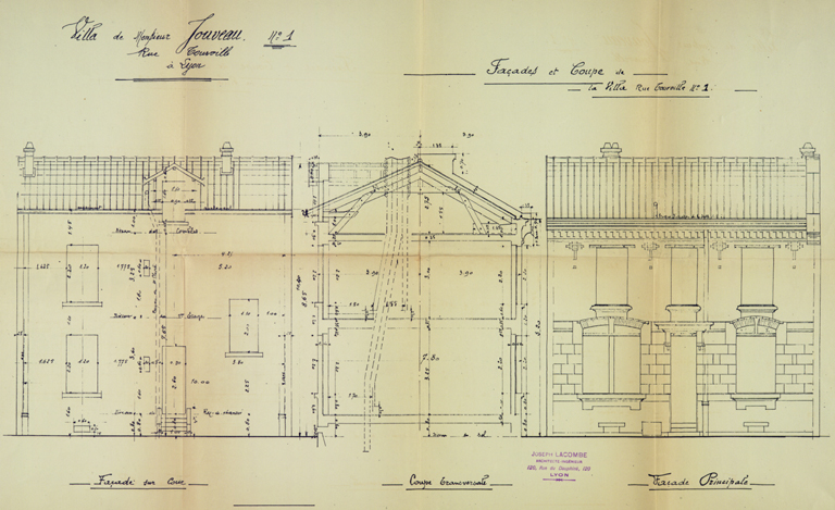 Ensemble de trois maisons dit Villa Jouveau