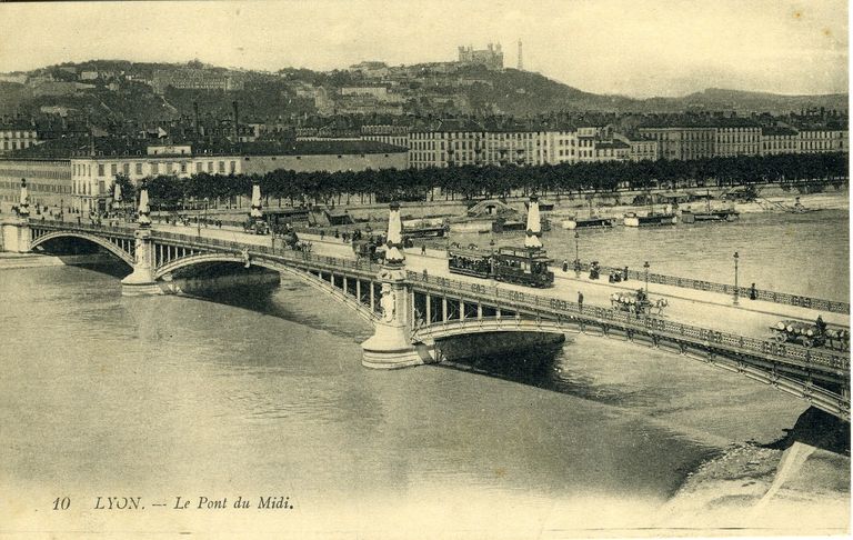 Pont du Midi, puis premier pont Galliéni (détruit)