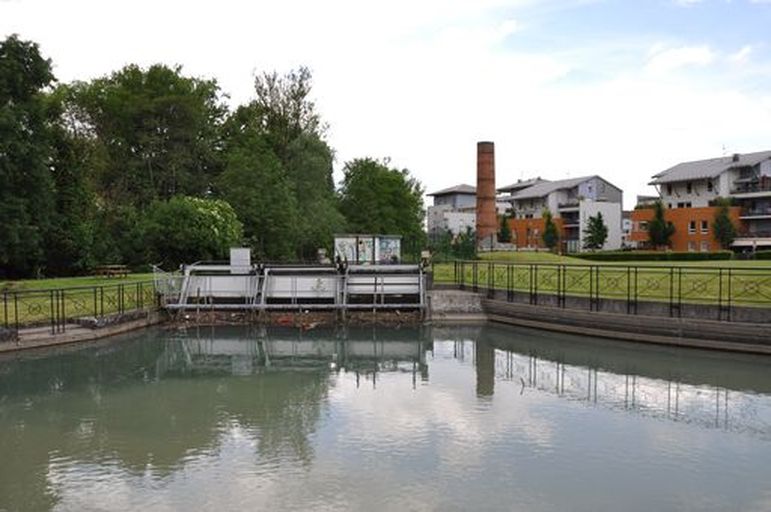 Barrage usine à tisser et Usine Duport puis Usine Duport ou Filature d'Annecy puis des Tissages de Cran