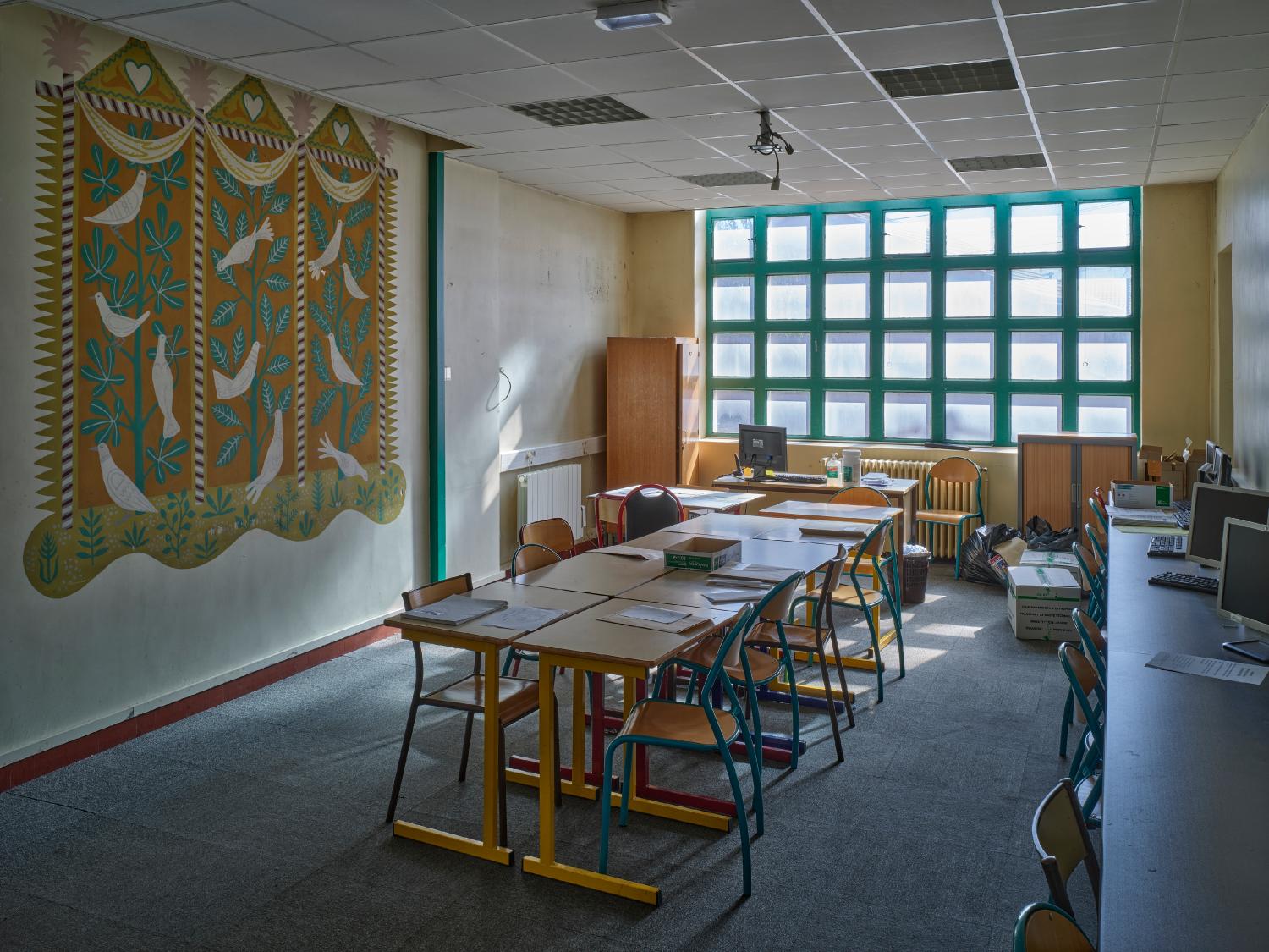 Oeuvres du 1% artistique du lycée professionnel Marie-Curie de Clermont-Ferrand