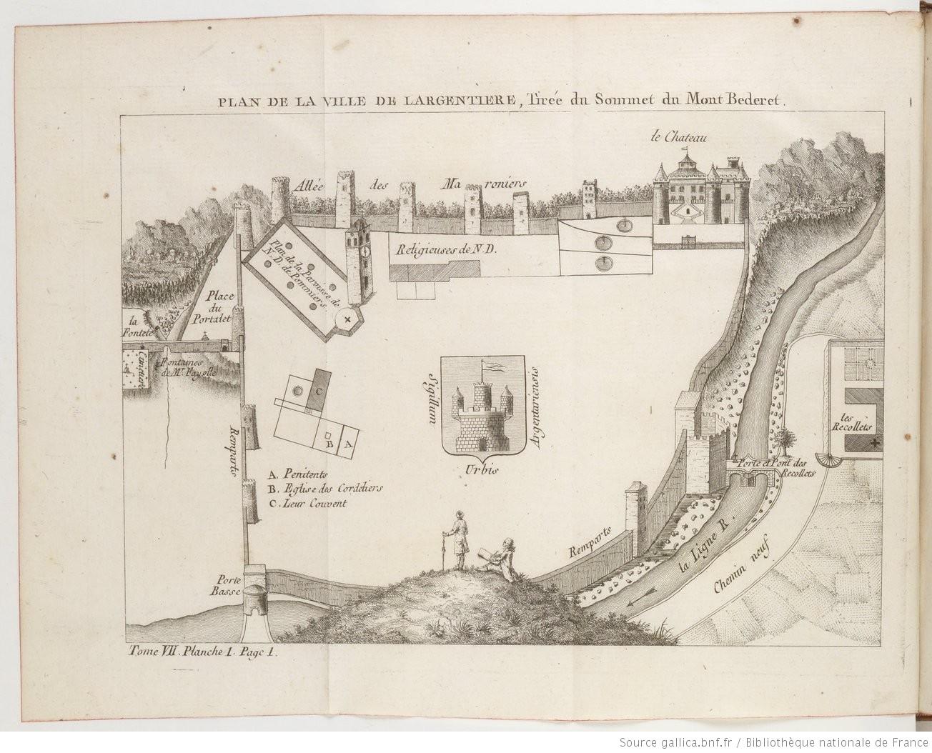 Château, puis palais de justice et prison, puis hôpital, actuellement château de Largentière