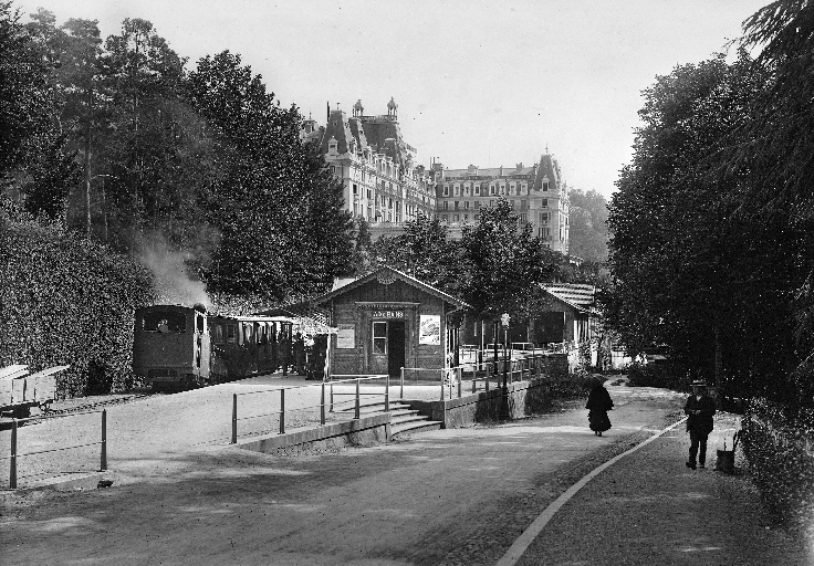 Gare de départ du chemin de fer à crémaillère du Revard