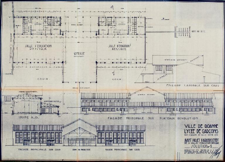 Manoir de Chènevoux, puis collège de jésuites, puis école centrale, puis lycée de garçons, actuellement lycée d'enseignement secondaire Jean-Puy