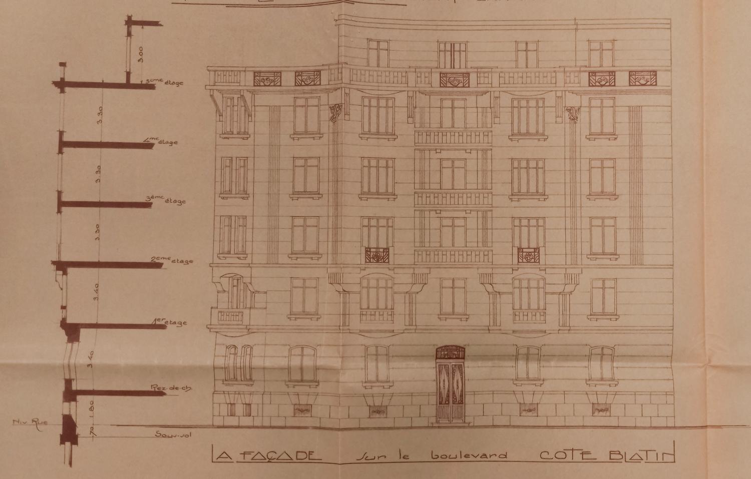 Elévation et coupe
