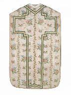 chasuble, étole, manipule, voile de calice : ornement blanc n°2