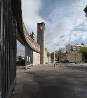 Portail et lanterne des morts du cimetière nouveau de la Croix-Rousse