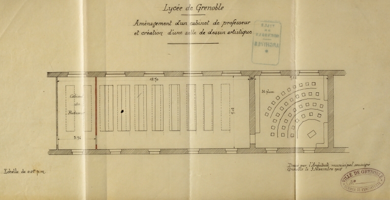 Lycée de garçons, actuellement lycée Champollion